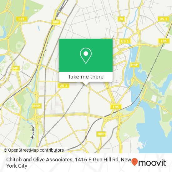 Chitob and Olive Associates, 1416 E Gun Hill Rd map