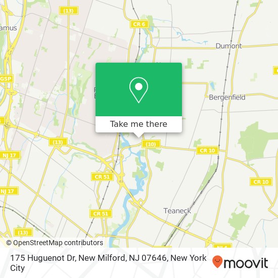 175 Huguenot Dr, New Milford, NJ 07646 map