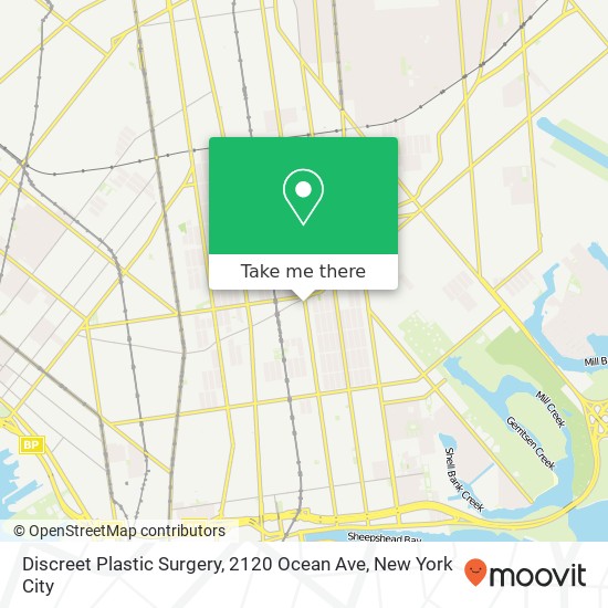 Discreet Plastic Surgery, 2120 Ocean Ave map