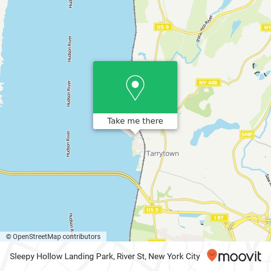 Sleepy Hollow Landing Park, River St map