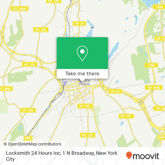 Locksmith 24 Hours Inc, 1 N Broadway map