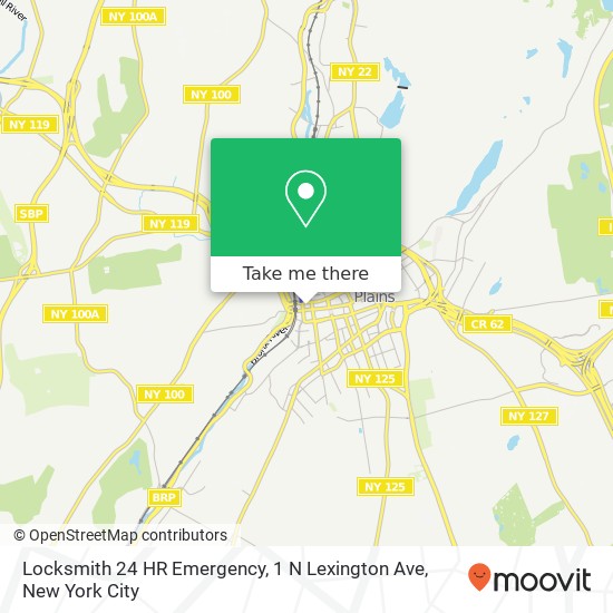 Mapa de Locksmith 24 HR Emergency, 1 N Lexington Ave