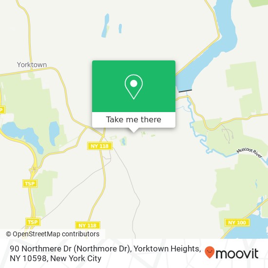 90 Northmere Dr (Northmore Dr), Yorktown Heights, NY 10598 map