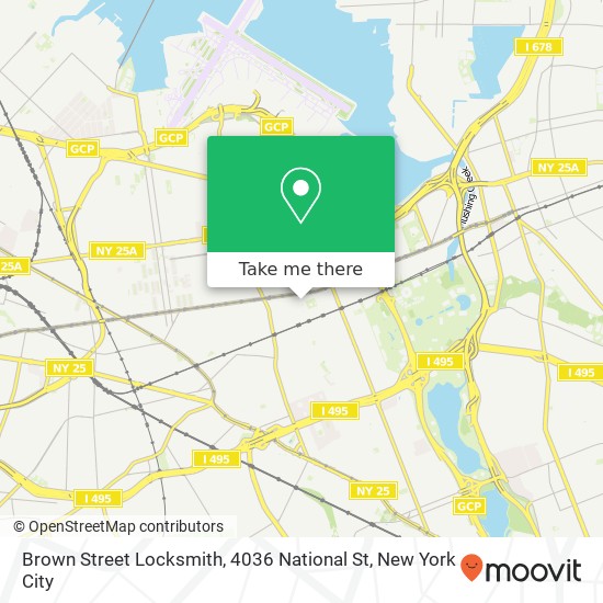 Brown Street Locksmith, 4036 National St map