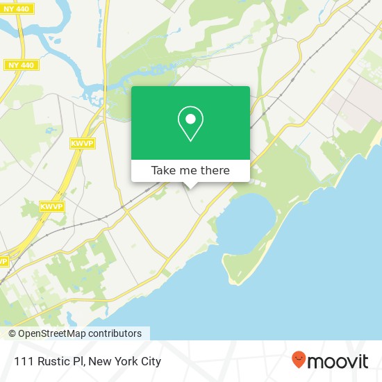 Mapa de 111 Rustic Pl, Staten Island, NY 10308