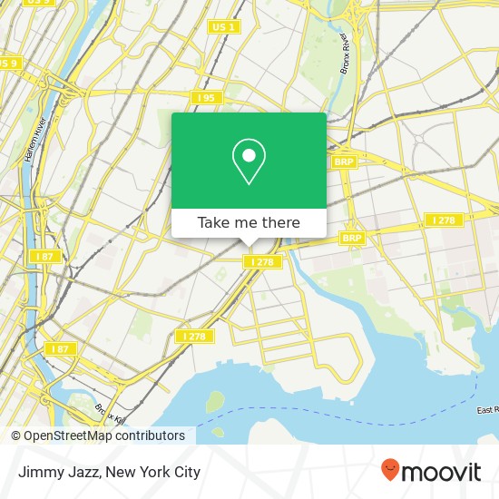 Mapa de Jimmy Jazz, 985 Southern Blvd