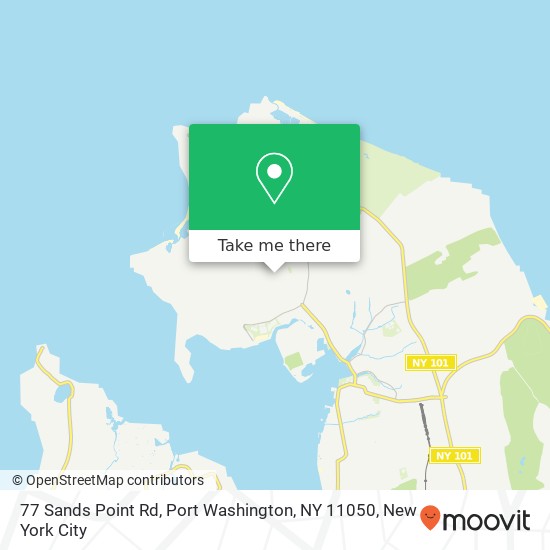 77 Sands Point Rd, Port Washington, NY 11050 map