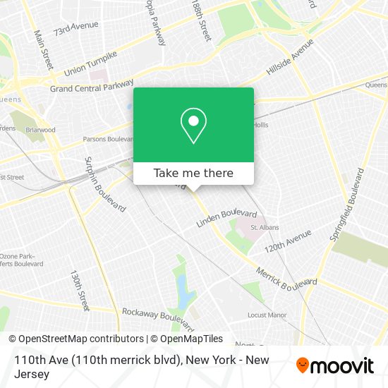 110th Ave (110th merrick blvd) map