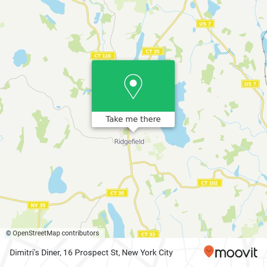 Mapa de Dimitri's Diner, 16 Prospect St