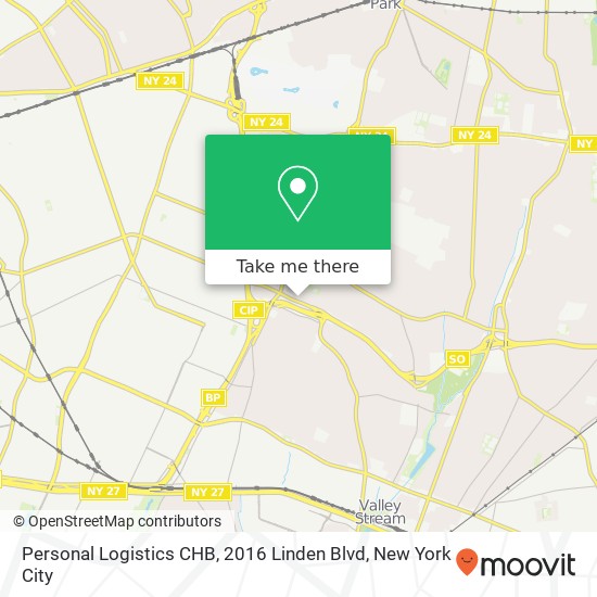 Personal Logistics CHB, 2016 Linden Blvd map