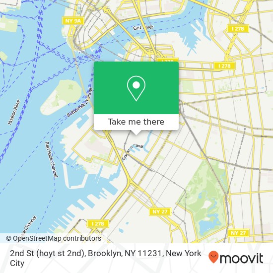 2nd St (hoyt st 2nd), Brooklyn, NY 11231 map