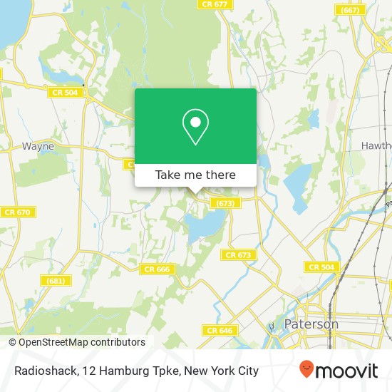 Radioshack, 12 Hamburg Tpke map
