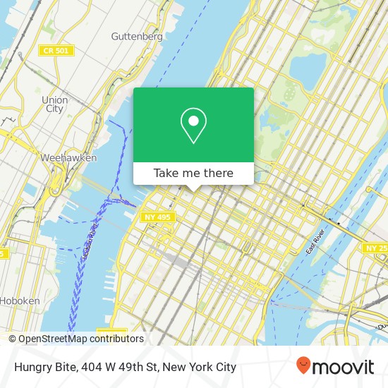 Mapa de Hungry Bite, 404 W 49th St