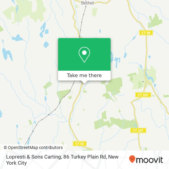 Mapa de Lopresti & Sons Carting, 86 Turkey Plain Rd
