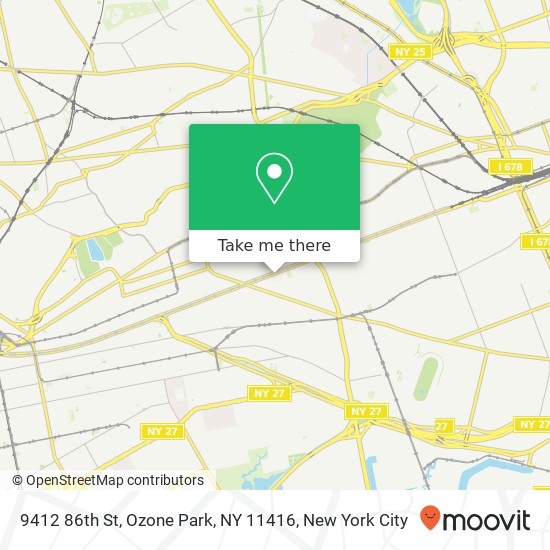 Mapa de 9412 86th St, Ozone Park, NY 11416
