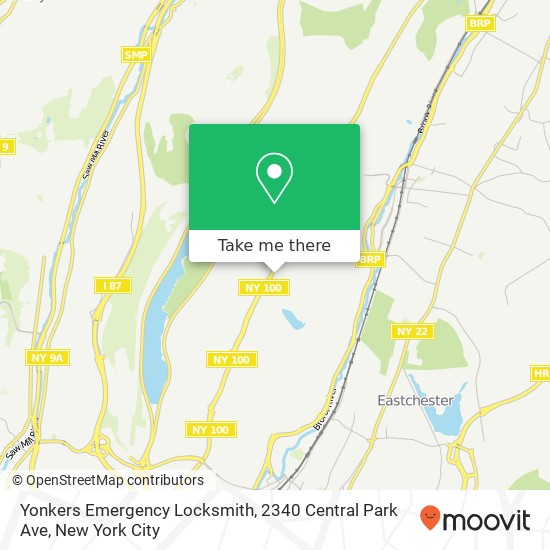 Mapa de Yonkers Emergency Locksmith, 2340 Central Park Ave