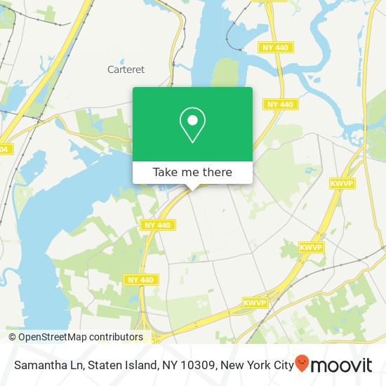 Mapa de Samantha Ln, Staten Island, NY 10309