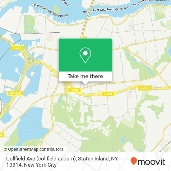 Collfield Ave (collfield auburn), Staten Island, NY 10314 map