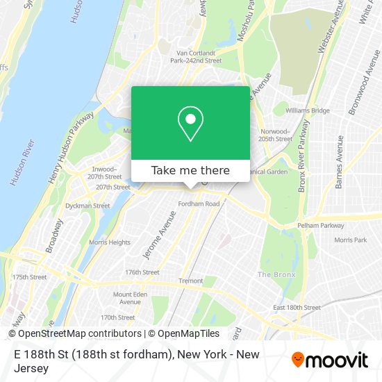 Mapa de E 188th St (188th st fordham)