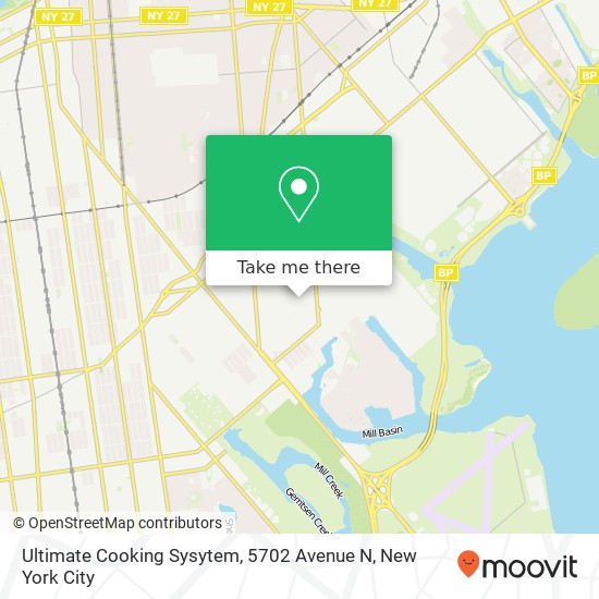 Mapa de Ultimate Cooking Sysytem, 5702 Avenue N