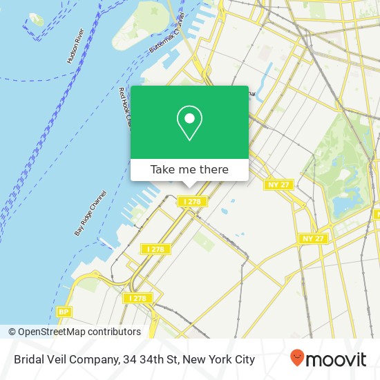 Mapa de Bridal Veil Company, 34 34th St