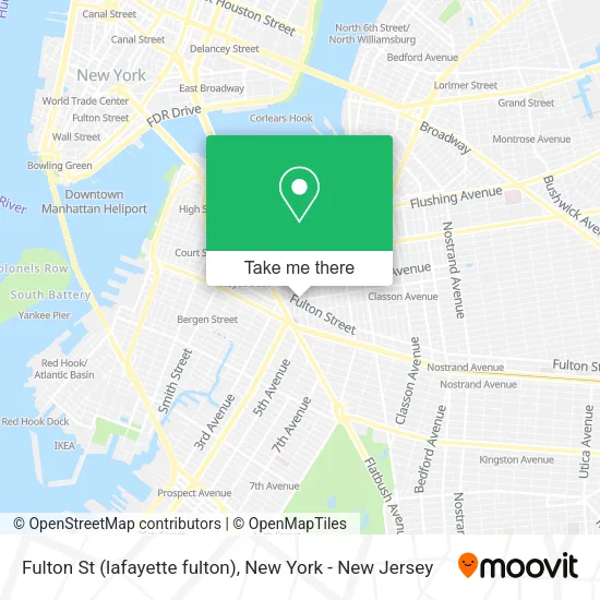 Fulton St (lafayette fulton) map