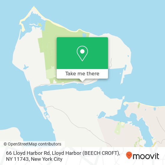 Mapa de 66 Lloyd Harbor Rd, Lloyd Harbor (BEECH CROFT), NY 11743