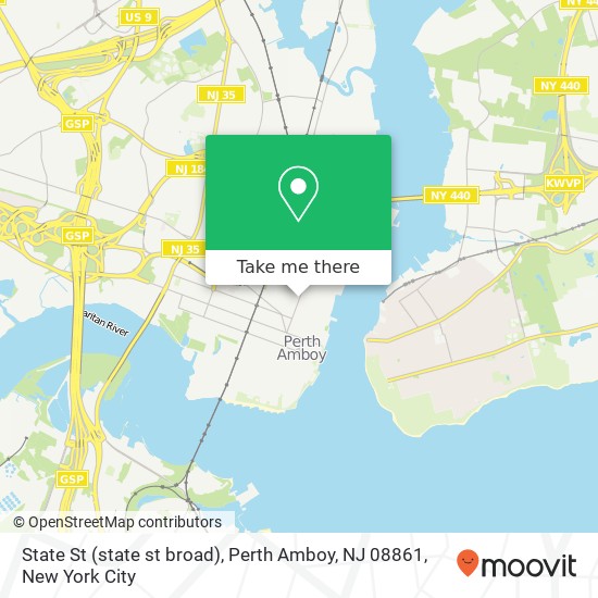 State St (state st broad), Perth Amboy, NJ 08861 map