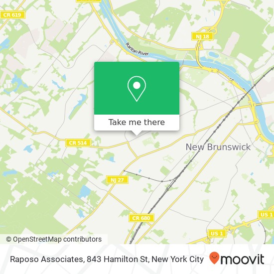 Mapa de Raposo Associates, 843 Hamilton St
