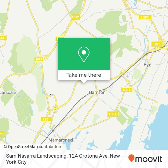 Mapa de Sam Navarra Landscaping, 124 Crotona Ave