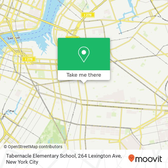 Mapa de Tabernacle Elementary School, 264 Lexington Ave