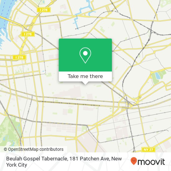 Beulah Gospel Tabernacle, 181 Patchen Ave map