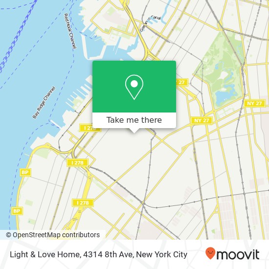 Mapa de Light & Love Home, 4314 8th Ave