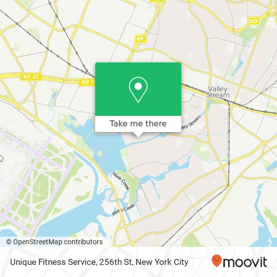 Unique Fitness Service, 256th St map