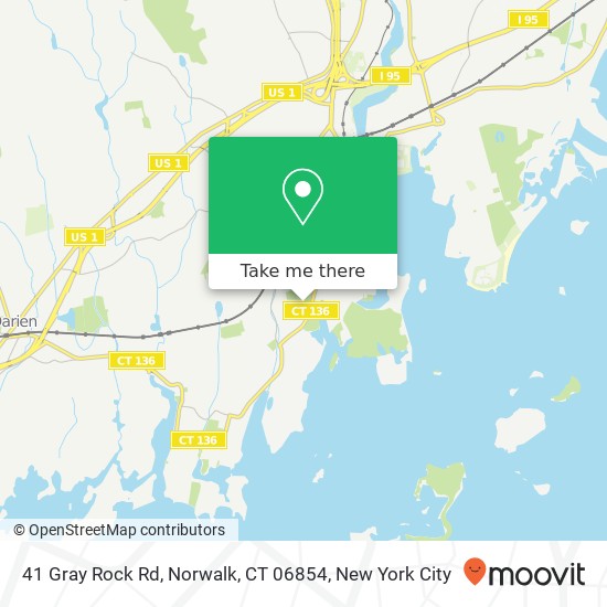 Mapa de 41 Gray Rock Rd, Norwalk, CT 06854