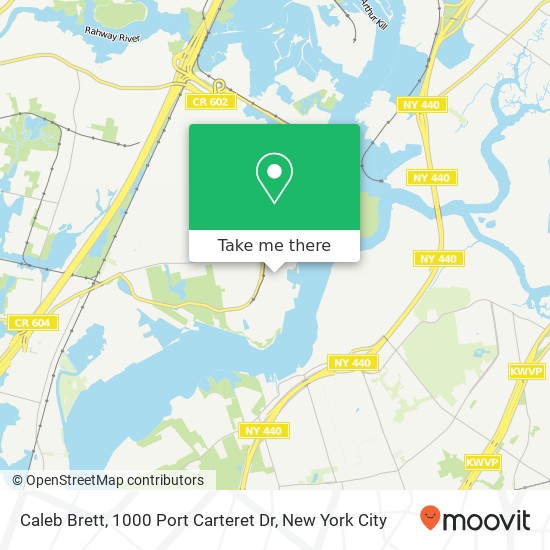 Mapa de Caleb Brett, 1000 Port Carteret Dr