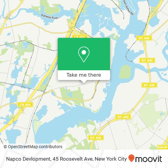 Mapa de Napco Devlopment, 45 Roosevelt Ave