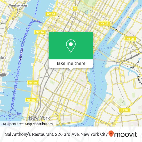 Mapa de Sal Anthony's Restaurant, 226 3rd Ave
