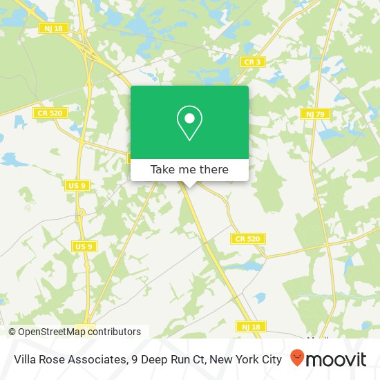 Villa Rose Associates, 9 Deep Run Ct map