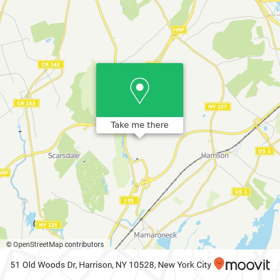 51 Old Woods Dr, Harrison, NY 10528 map