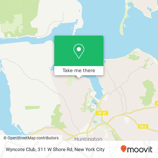Mapa de Wyncote Club, 311 W Shore Rd