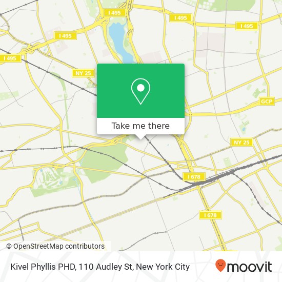 Mapa de Kivel Phyllis PHD, 110 Audley St