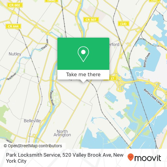 Park Locksmith Service, 520 Valley Brook Ave map