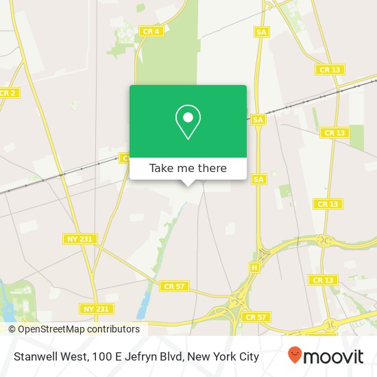 Mapa de Stanwell West, 100 E Jefryn Blvd