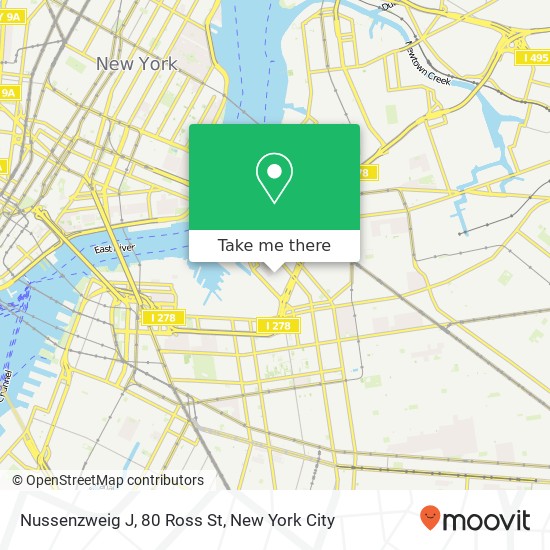 Nussenzweig J, 80 Ross St map