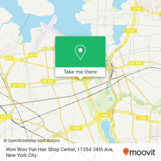 Mapa de Won Woo Yun Hair Shop Center, 11354 34th Ave