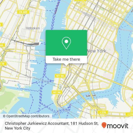 Christopher Jurkiewicz Accountant, 181 Hudson St map