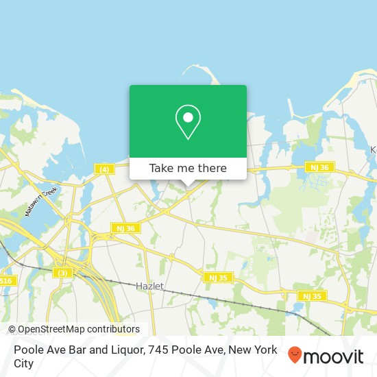 Mapa de Poole Ave Bar and Liquor, 745 Poole Ave