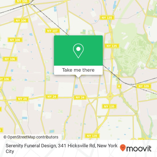 Serenity Funeral Design, 341 Hicksville Rd map