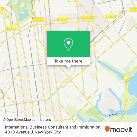 International Business Consultant and Immigration, 4010 Avenue J map